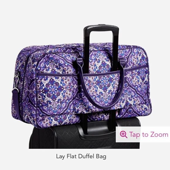 Vera Bradley Lay Flat Duffel Bag in Regal Rosette NWT - Picture 4 of 6